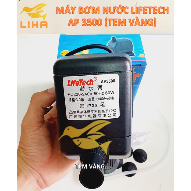 Máy Bơm Lifetech AP3500 (60W-3000L/H-3M) - Máy Bơm Nước Hồ Cá