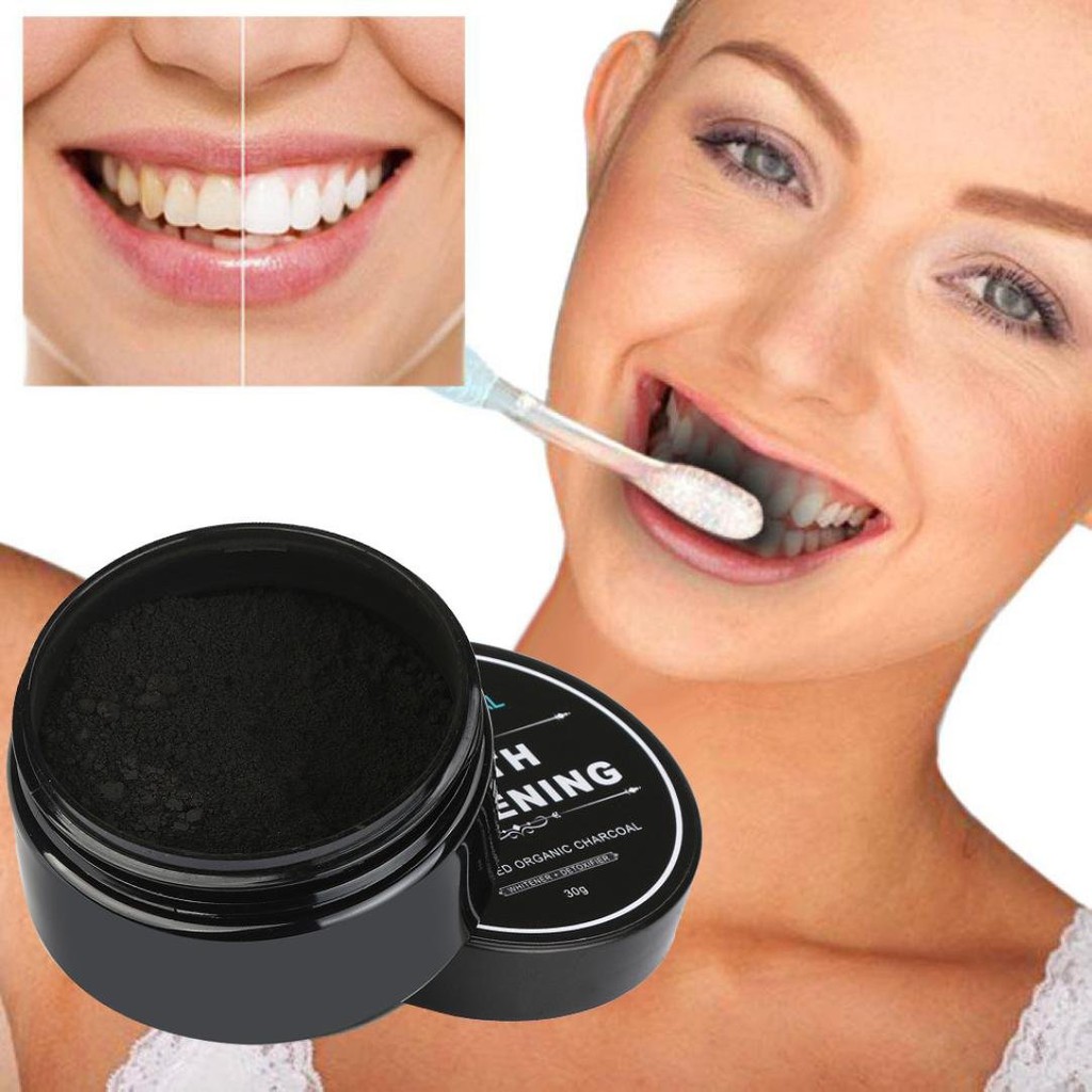 BỘT TRẮNG RĂNG THAN TRE HOẠT TÍNH - 100% NATURAL TEETH WHITENING