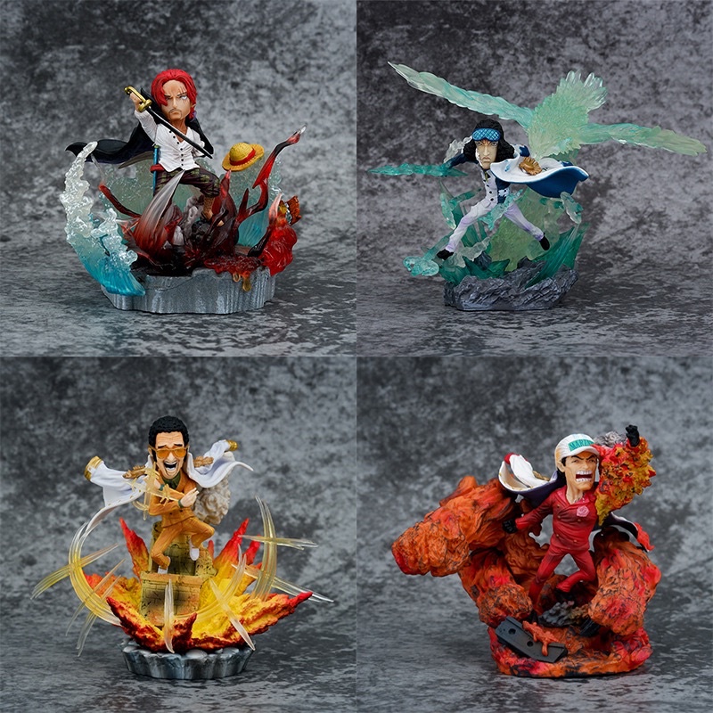 Mô Hình Đô Đốc Hải Quân Akainu, Aokiji, Kizaru - Mô Hình One Piece