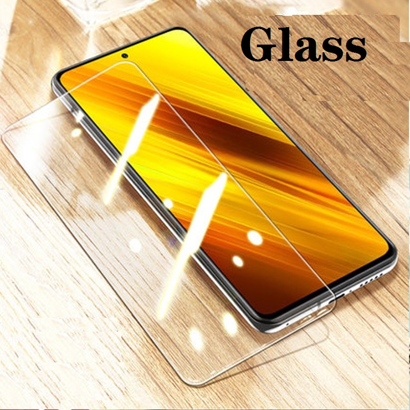 Kính cường lực vát cạnh 2.5D trong suốt cho Xiaomi Mi Poco X3 NFC M3 F3 GT F2 Pro 5G Pocophone F1