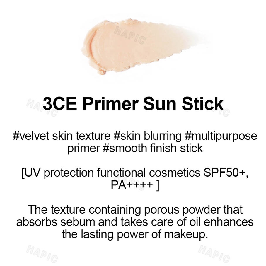 3CE PRIMER SUN STICK