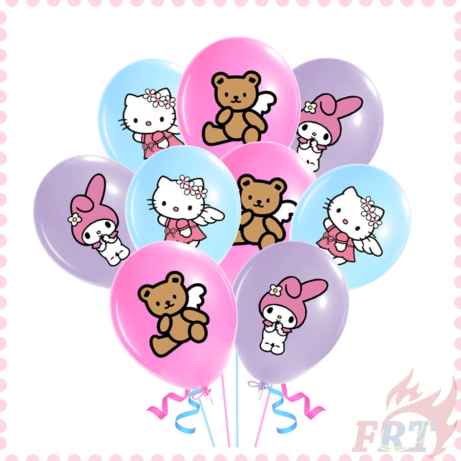 ♦ Bong Bóng Trang Trí Tiệc Tùng ♦ 1 Bong Bóng Cao Su 12 Inch Hình hello kitty & Những Người Bạn: Melody / Gấu Bông > sanrio series 01
