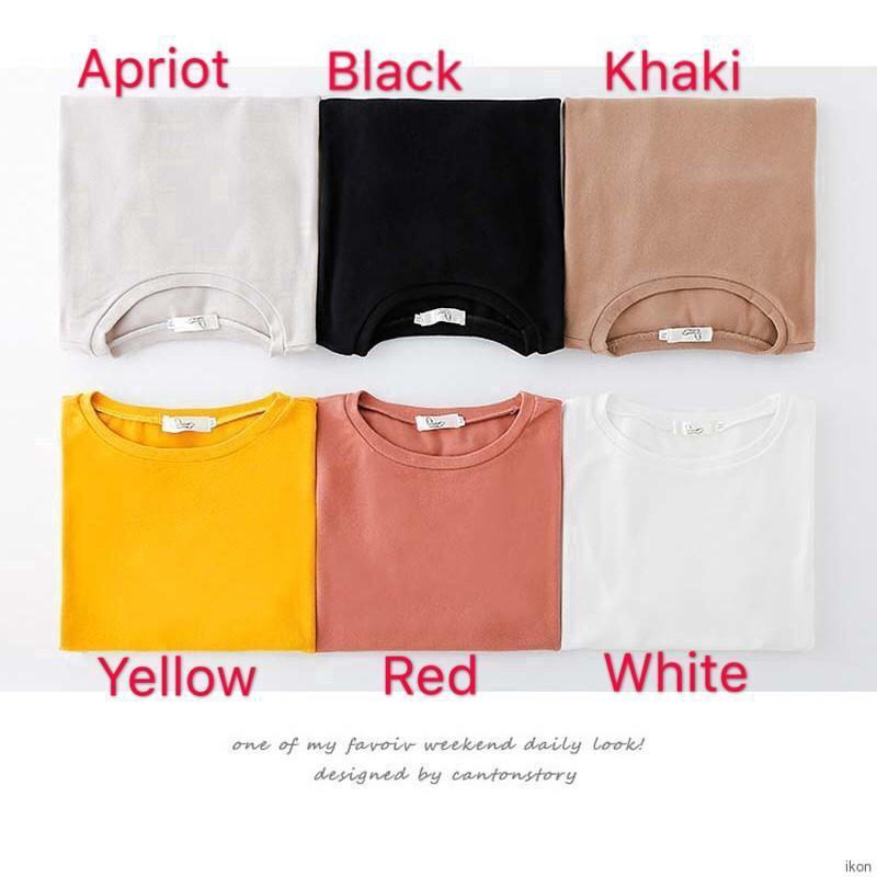 Áo thun tay ngắn dáng rộng kiểu đơn giản