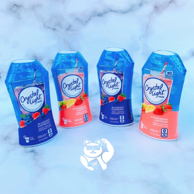Crystal Light pha nước trái cây dạng lỏng 0 calo ( keto,das,tiểu đường, gymer…)