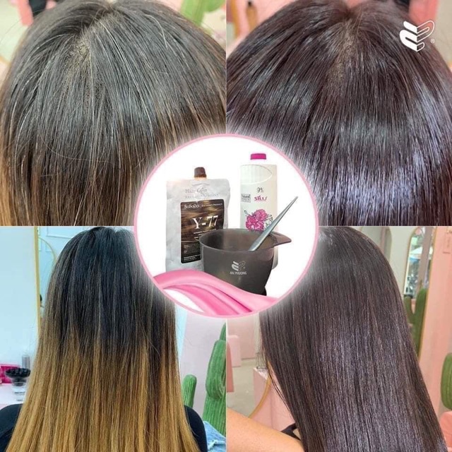 Thuốc nhuộm tóc phủ bạc SASABA - Màu lên từ nền đen tự nhiên không cần nâng tẩy