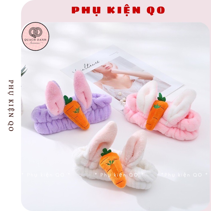 Băng đô cài tóc tai thỏ cà rốt đáng yêu BD13