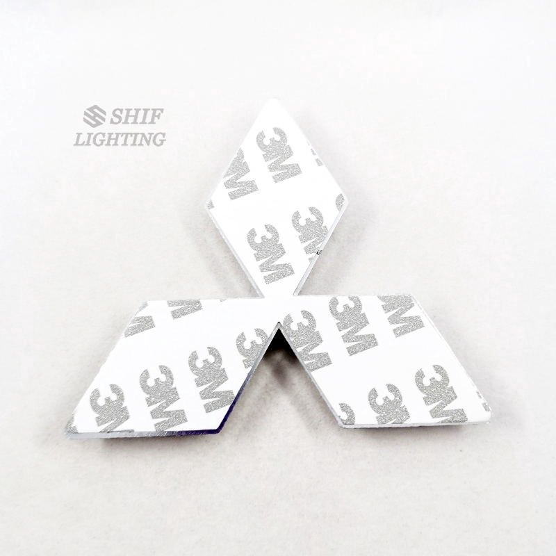 Huy hiệu hình logo bằng nhựa ABS mạ crôm xe Mitsubishi