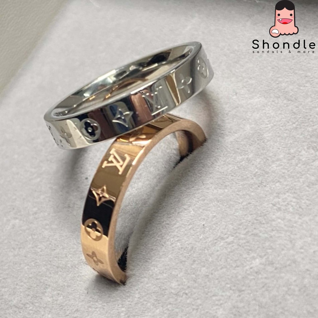 Nhẫn LV Unisex Thép 316L Không Gỉ Hot Trend 2022