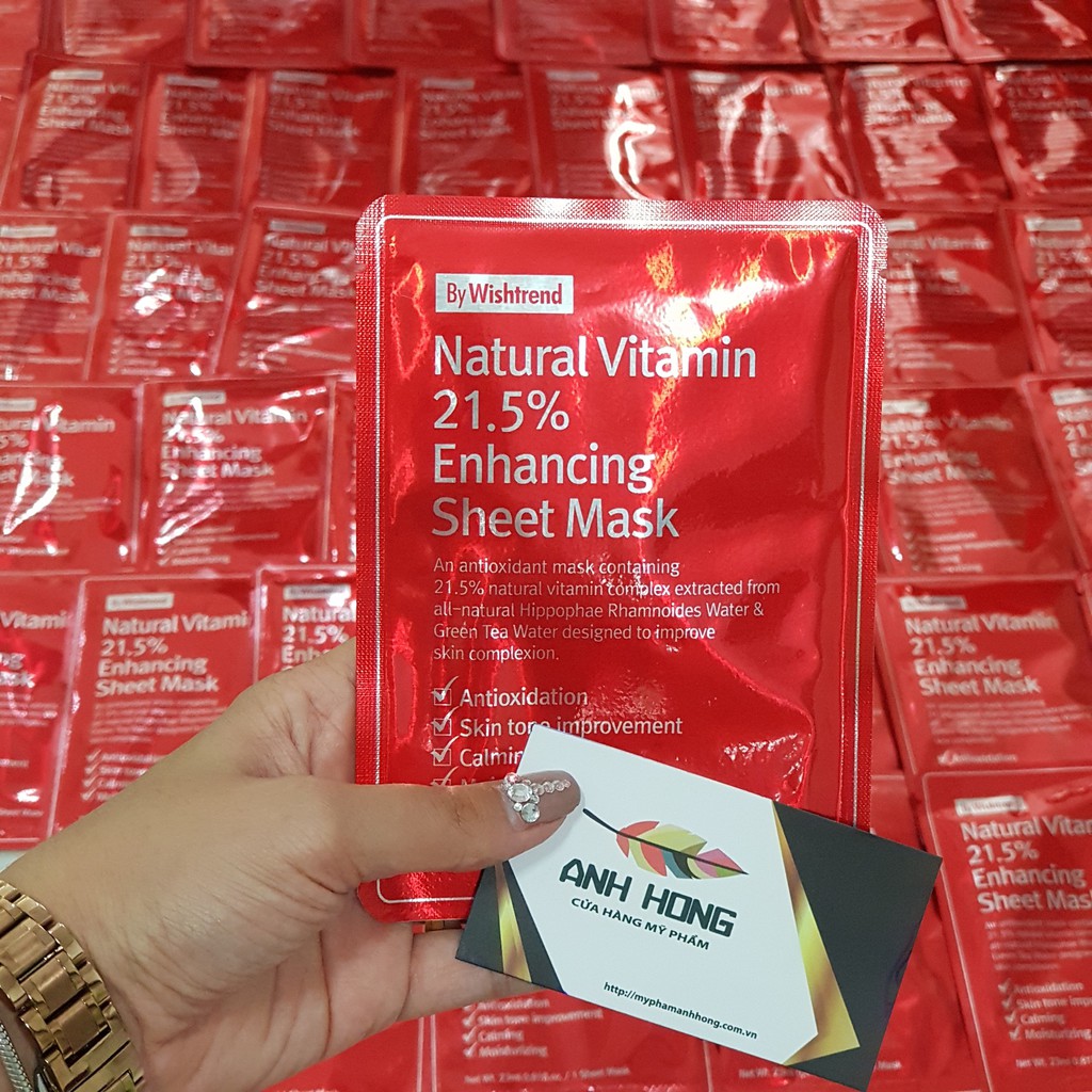 [ Mẫu Mới ] Mặt Nạ Giấy OST Natural Vitamin 21.5 Enhancing Sheet Mask