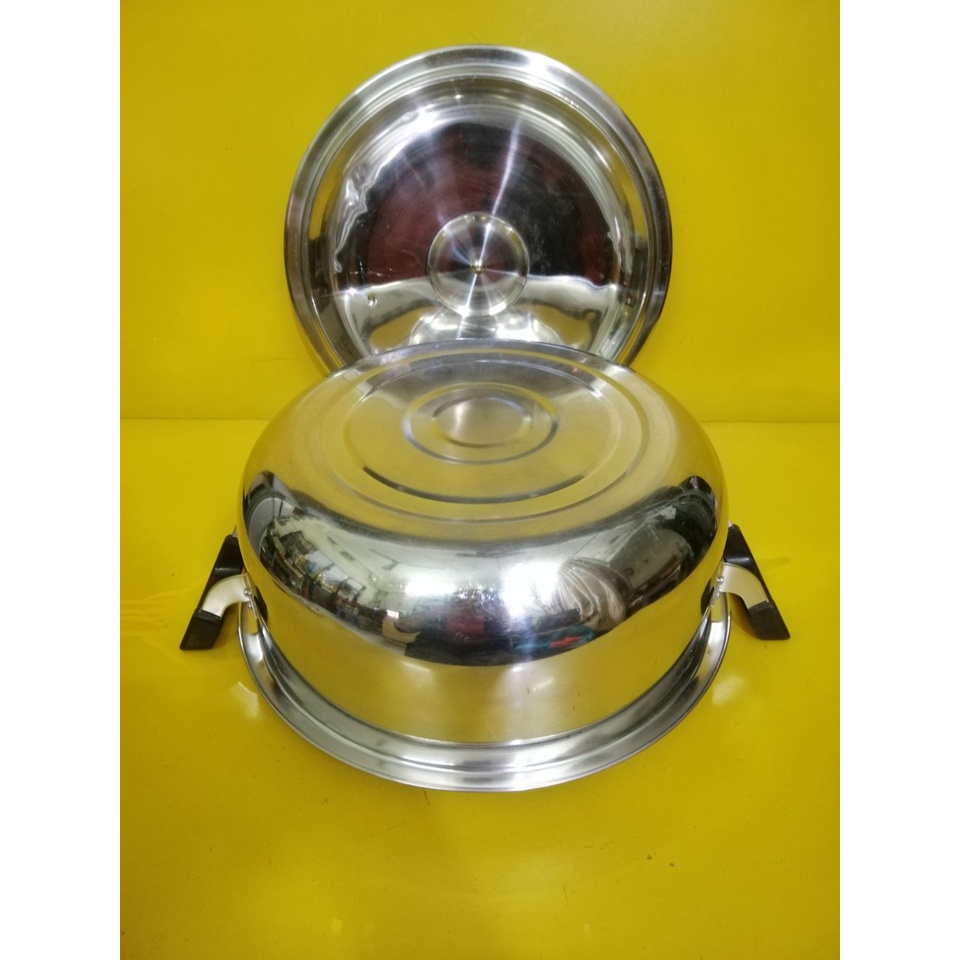 Nồi inox nội địa Nhật, size 30cm, cao 12cm (mã 560KT), Không dùng từ