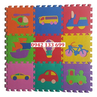 Thảm Xốp Lót Sàn Cho Bé Hình Xe 30cmx30cm