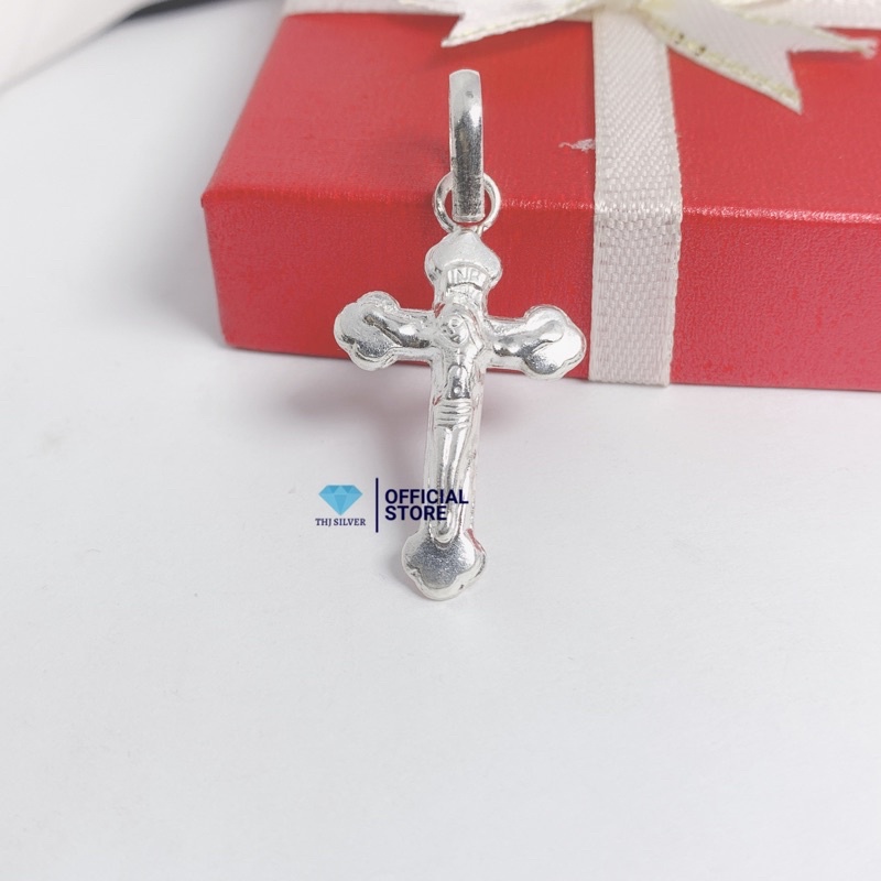 Mặt dây chuyền thánh giá công giáo bạc đẹp - Trang sức THJ