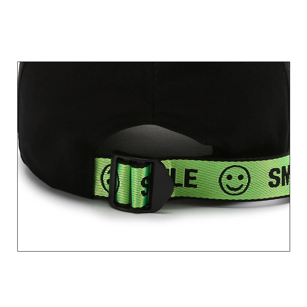 Mũ Lưỡi Trai Nam Nữ THÊU HÌNH MẶT CƯỜI Phong Cách Hip Hop Hàn Quốc - Nón kết Ulzzang Form Unisex Thời Trang