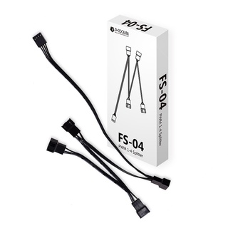  Dây chia quạt Fan Case máy tính 1 ra 4 chính hãng ID-COOLING FS-04 4PIN PWM 