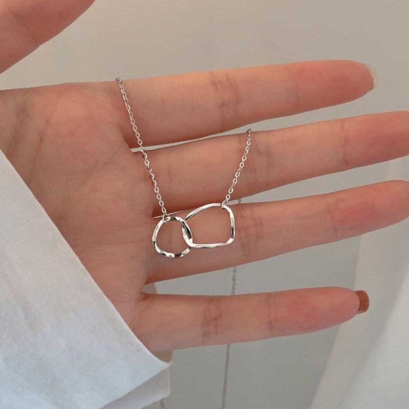 Vòng cổ mạ vàng 14K We Flower mặt tròn đơn giản thời trang xinh xắn cho nữ