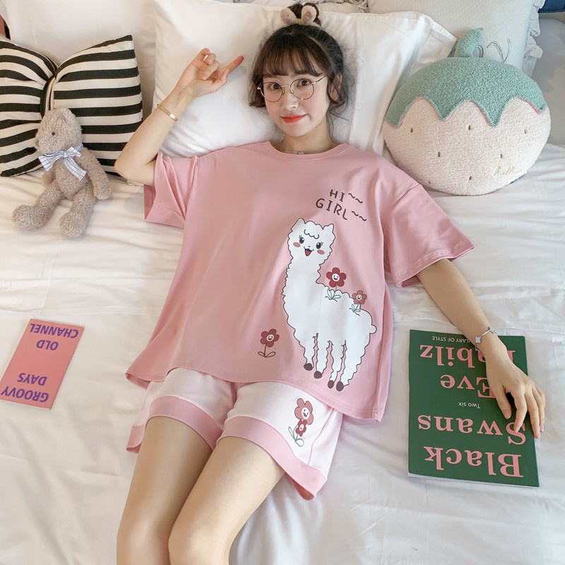 Đồ bộ mặc nhà nữ mùa hè cotton cao cấp bigsize SAMSU MT05