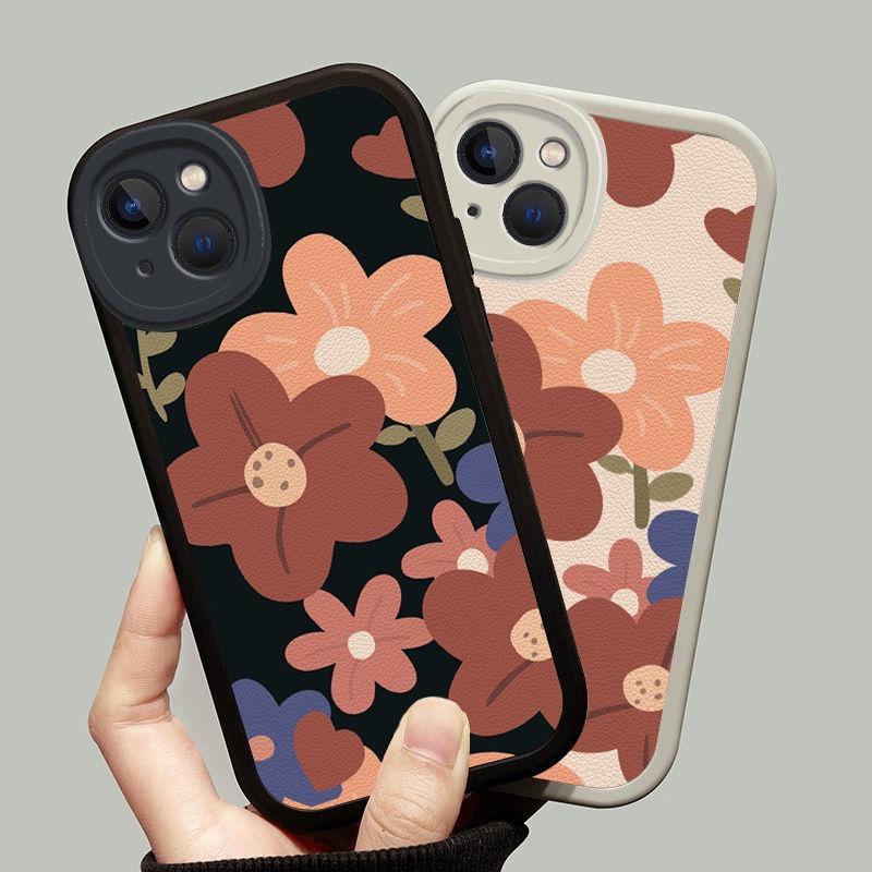 Thời trang Dòng hoa đơn giản chống va đập Vỏ điện thoại cho Vivo Y11 Y12 Y15 Y12i Y20s Y30 Y12S Y15S Y15A Y95 Y17 Y53 Y50 Y91 Y91CY75 v11i