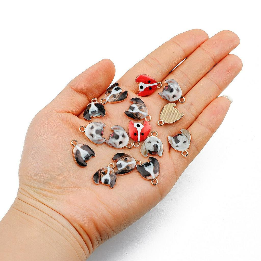 Set 4 mặt vòng cổ Beadia hình chú cún dễ thương