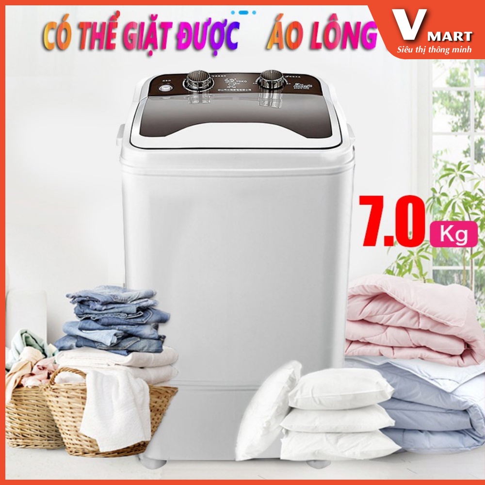 Máy giặt mini bán tự động tiện lợi. Máy giặt dành cho cá nhân và mọi gia đình [ V_MART Siêu thị thông minh ]
