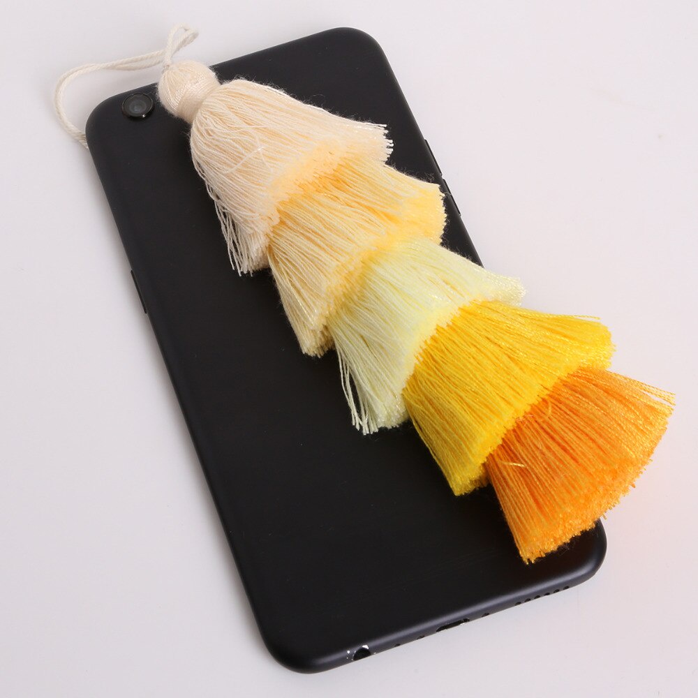 Dây tua rua 5 lớp 15cm bằng lụa polyester dùng trang trí tiệc cưới DIY