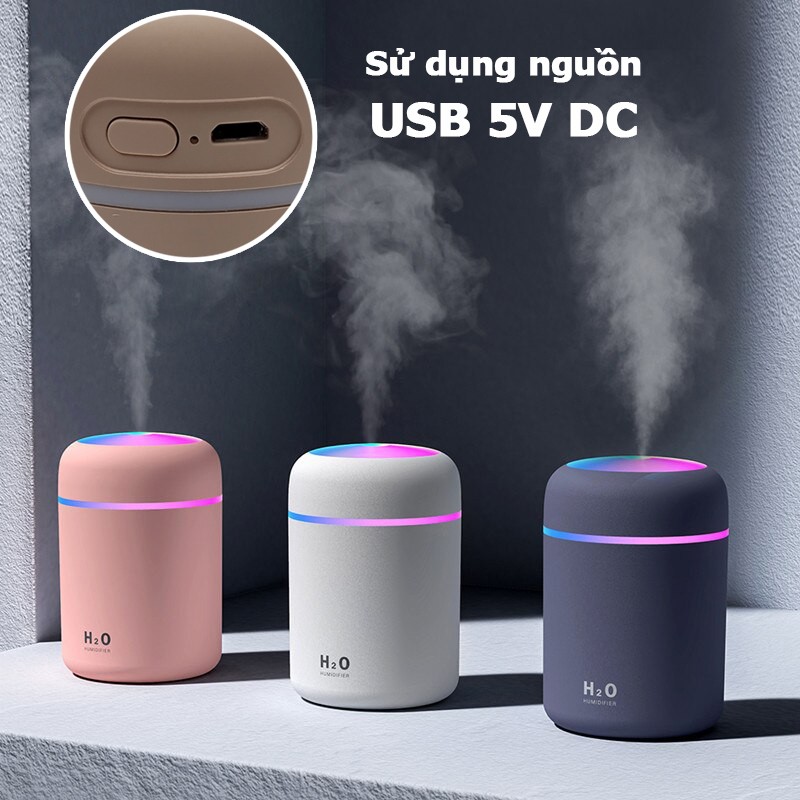 Máy phun sương USB khuếch tán tinh dầu máy tạo ẩm dùng trên ô tô phòng ngủ bàn làm việc