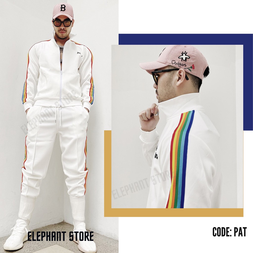 Áo Khoác Nỉ Nam Thu Đông PALM ANGEL RAINBOW | Cao Cấp Chất Liệu Poly Pha Cotton, Cá Tính, Chất, Phù Hợp Với Nam | BigBuy360 - bigbuy360.vn
