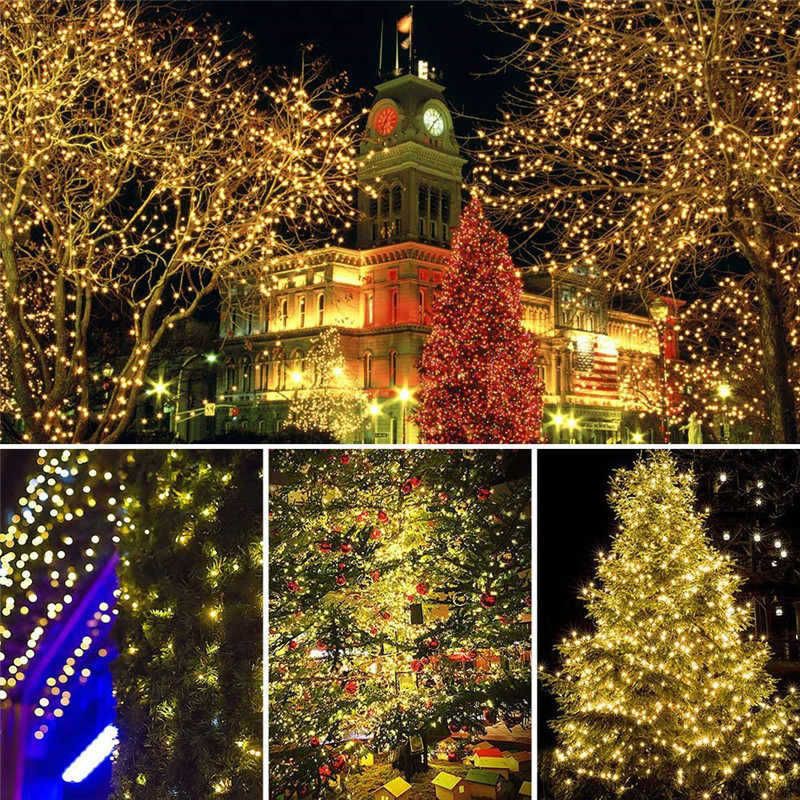 Dây đèn led đom đóm Fairy Light sử dụng năng lượng mặt trời, trang trí ngoài trời