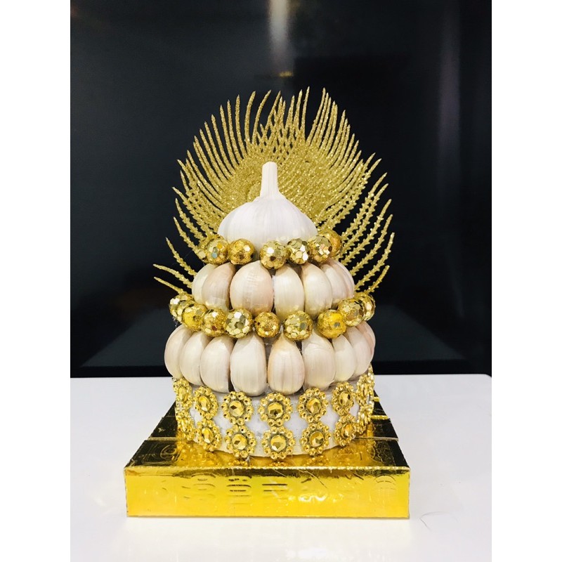 Tháp tỏi đặt bàn thờ Thần Tài mẫu mới 2021 | BigBuy360 - bigbuy360.vn