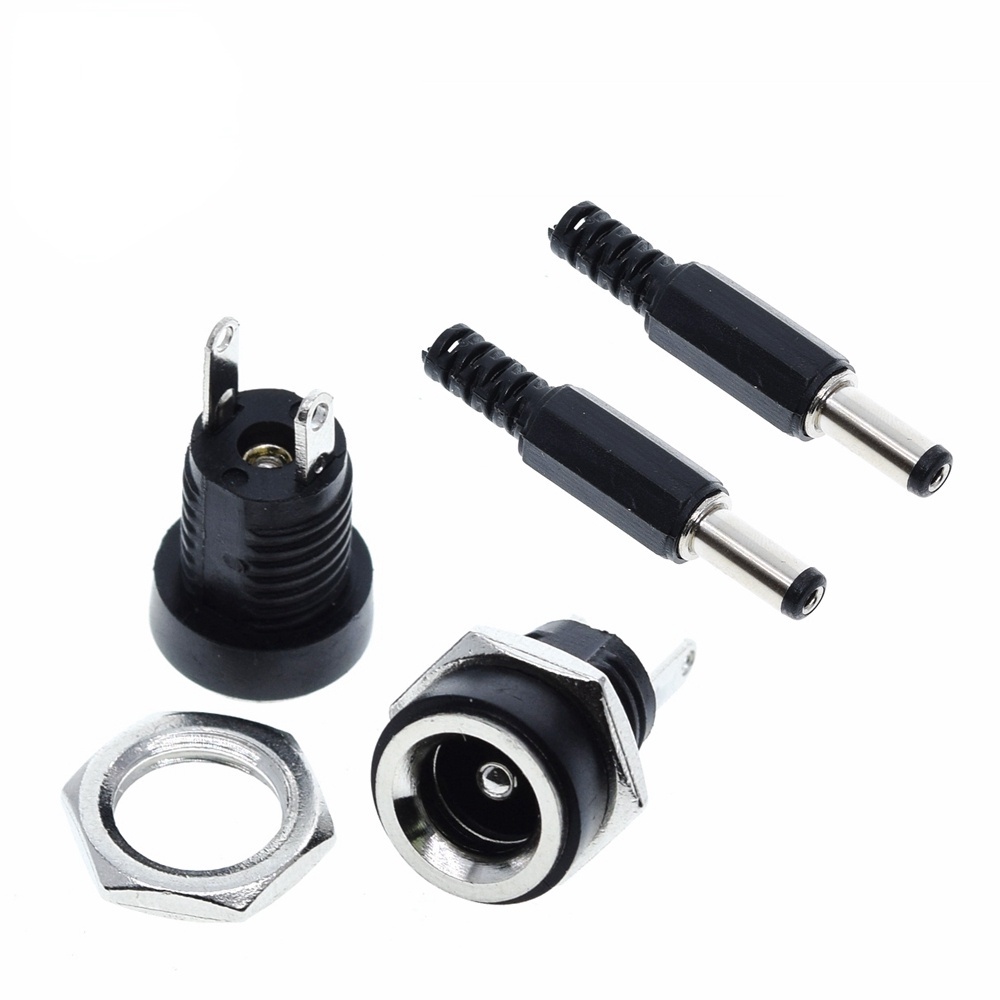 Set 10 Đầu Nối Nguồn DC-022B DC 5.5x2.1 5.5x2.5 Chuyên Dụng