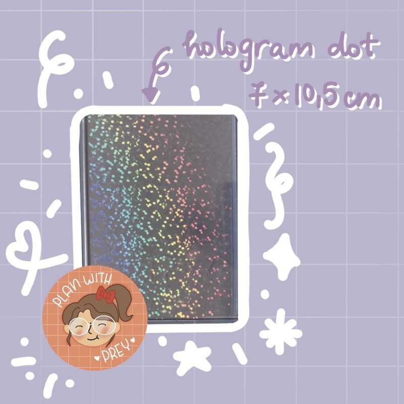 Màng cán Hologram trang trí Toploader size nhỏ 7 x 10.5 cm | By Plan With Prey