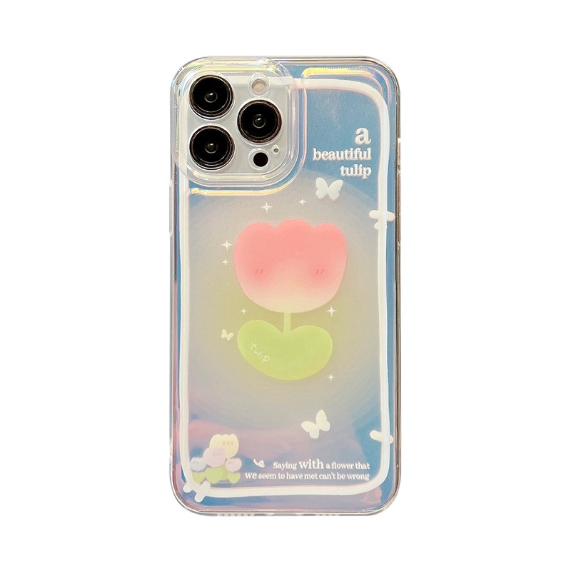 (SIÊU RẺ) Ốp lưng iphone 2 lớp nhũ a beautiful tulip 7plus/8/8plus/x/xr/xs/11/12/13/pro/max/plus/promax
