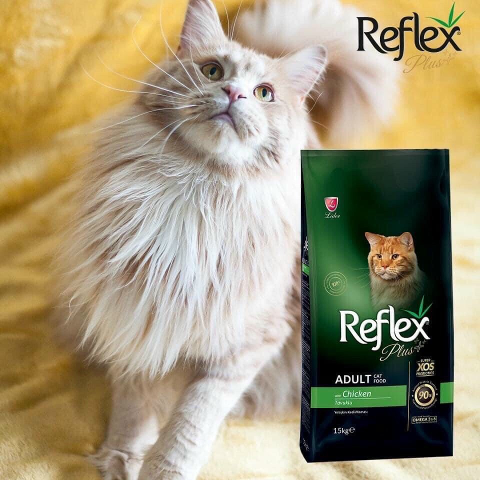 Hạt cho mèo Reflex plus 1.5kg vị gà, thức ăn khô Thổ Nhĩ Kỳ cho mèo con lớn Con Mèo Xiêm