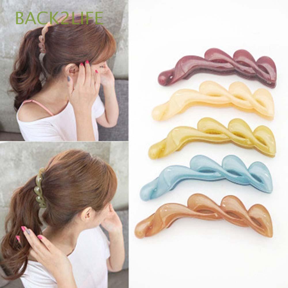 Set 2 Kẹp Tóc Dạng Đứng Chống Trượt Nhiều Màu Sắc Dành Cho Nữ