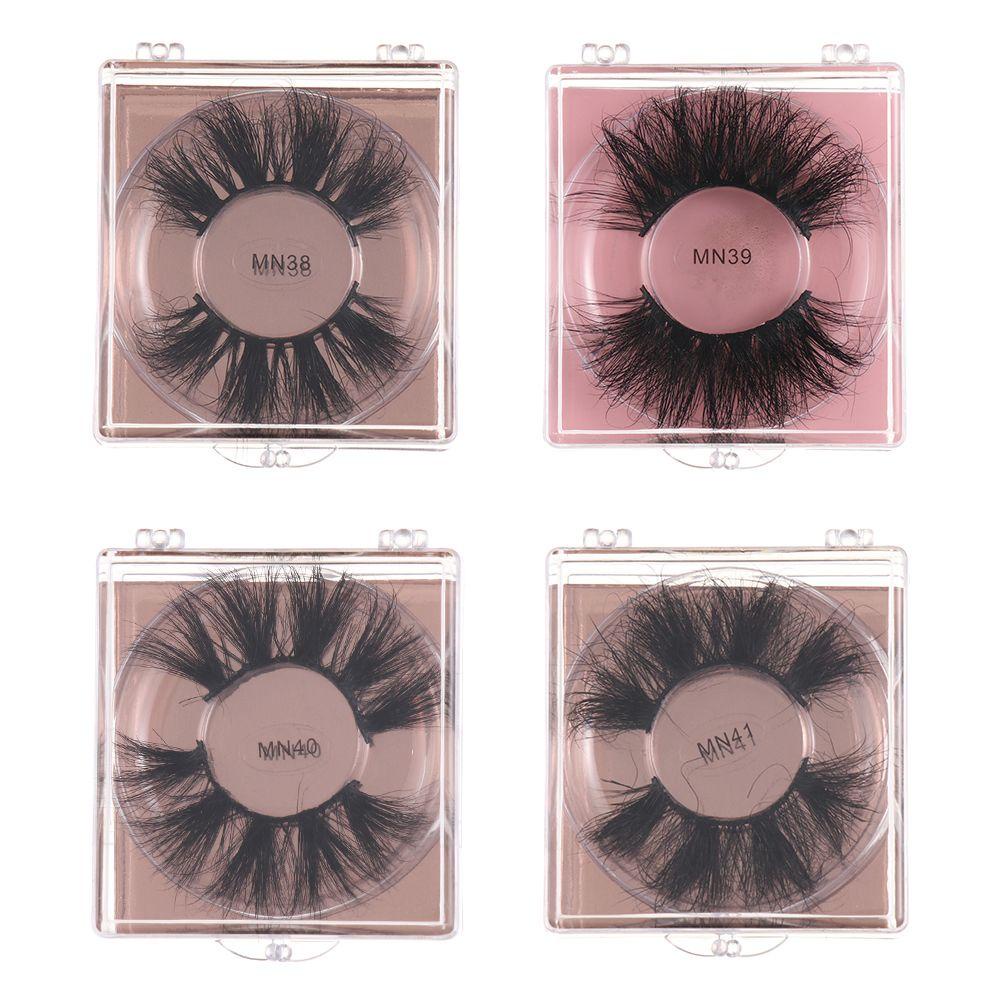 WATTLE 1 Cặp Lông Mi Giả Handmade SKONHED 100% Lông Chồn 3D Dài Tự Nhiên