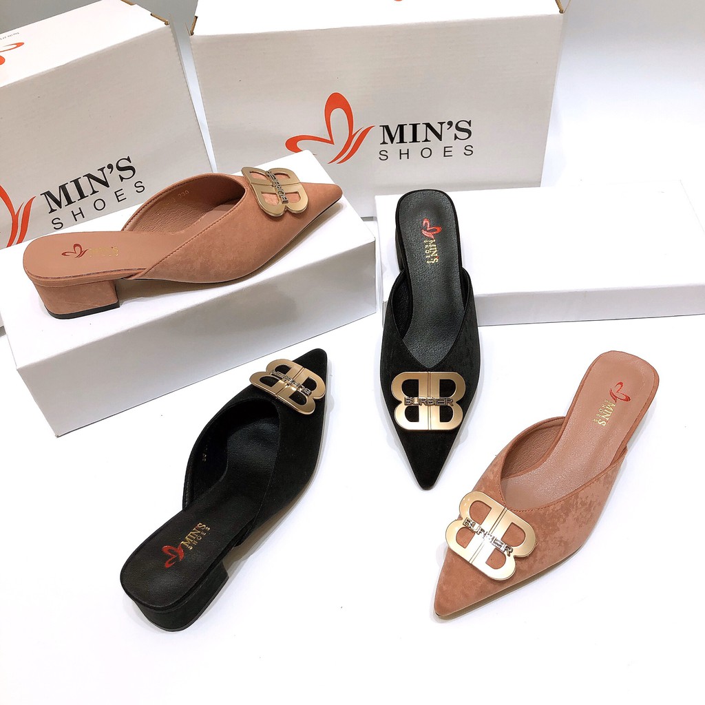 Min's Shoes - Sục Thời Trang V187 Đen