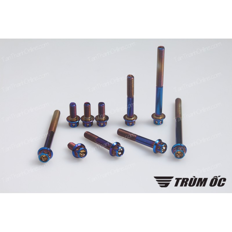 Ốc máy Cub 81 xi xanh CNC Thailand