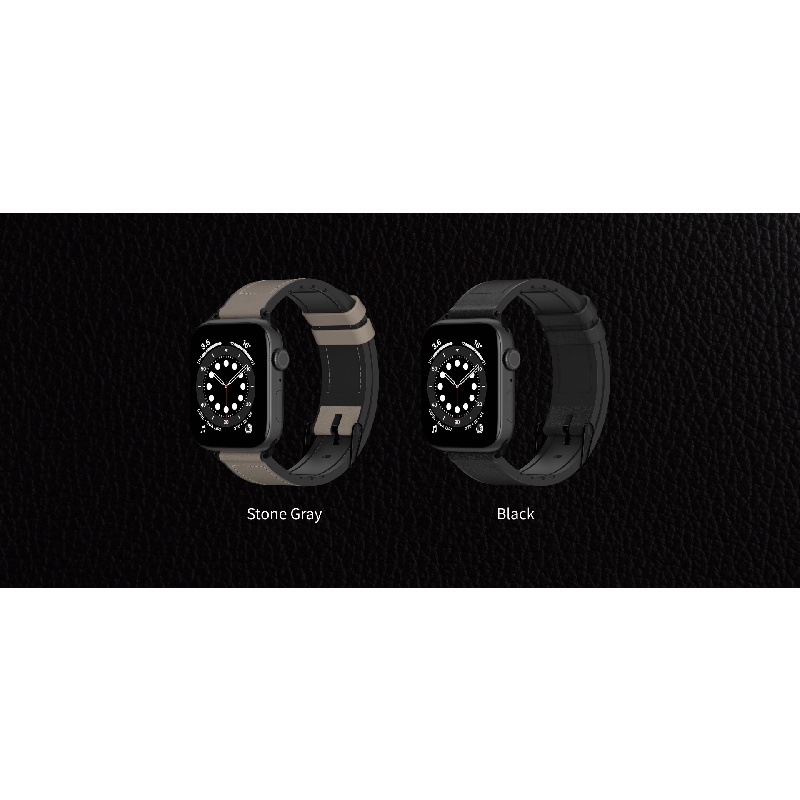 Dây da Chống Nước SwitchEasy Hybrid Silicone-Leather Dành Cho Apple Watch Series (1~7/ SE) Size 38/40/41mm và 42/44/45mm