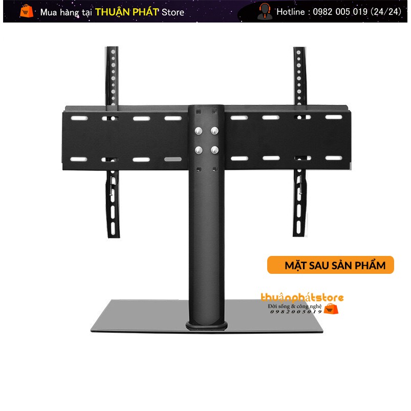 Chân đế tivi đa năng - 32 - 55 inch - Chân tivi để bàn mặt kính cường lực - Model: DZ55