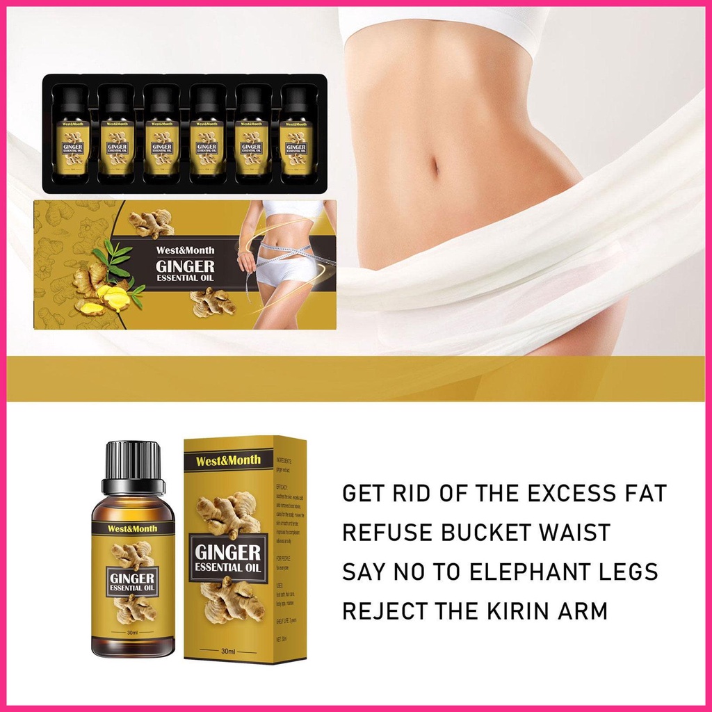 Tinh Dầu Gừng Dùng Làm Giảm Mỡ Bụng