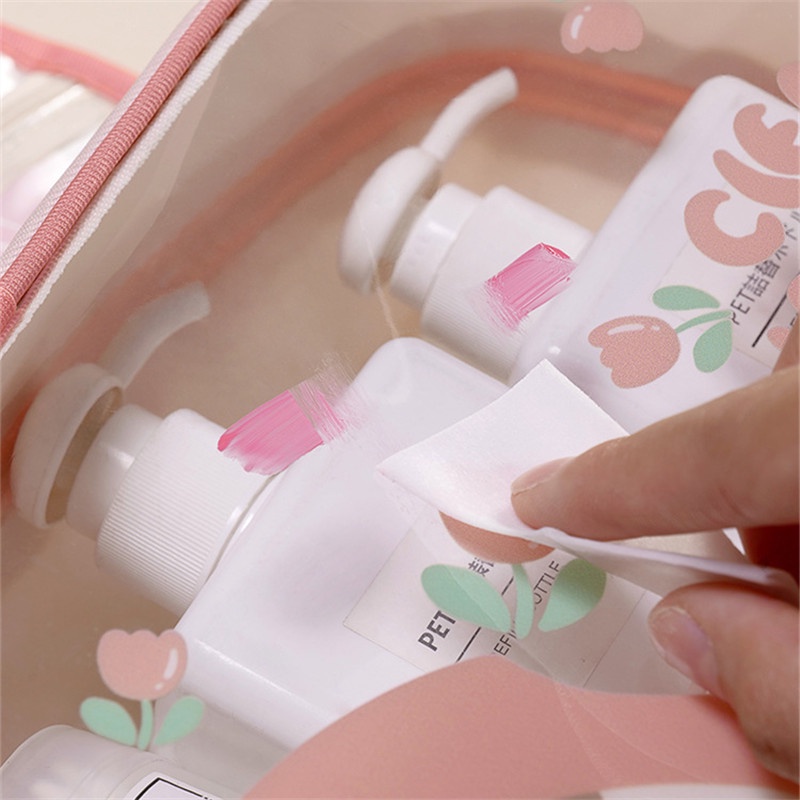 Túi Đựng Mỹ Phẩm Chống Thấm Nước Họa Tiết Hoạt Hình Dễ Thương Cho Nữ Ốp