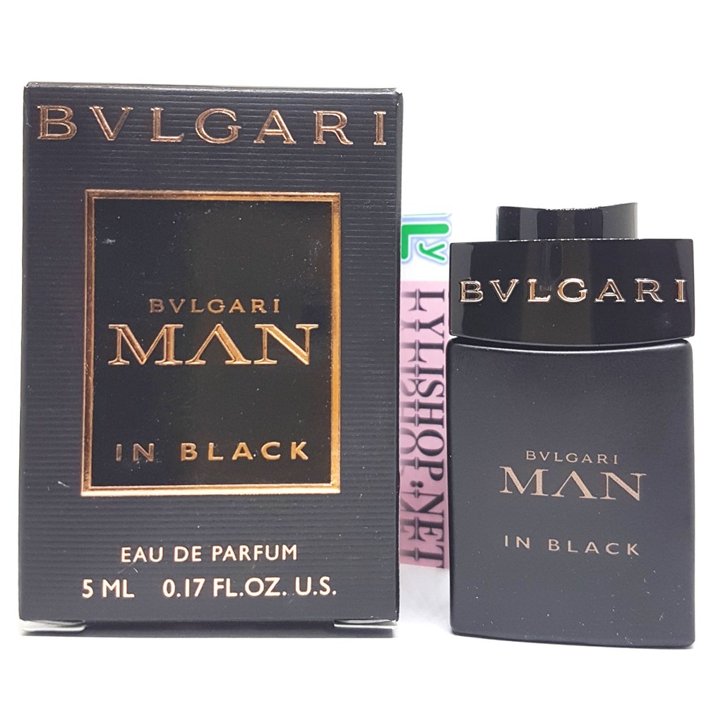 Nước hoa Nam BVLGARI MAN IN BLACK Eau de Parfum chai 5ml chính hãng mini