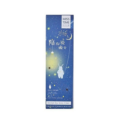 Hộp 30 Đánh Dấu Sách Bookmark Chủ Đề Cảm Xúc Cuộc Sống 15x4cm