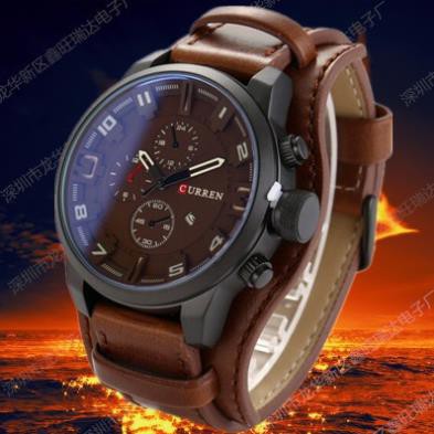 Đồng hồ nam dây da cao cấp CURREN CR01 dành cho bạn trẻ năng động -MTP.watches