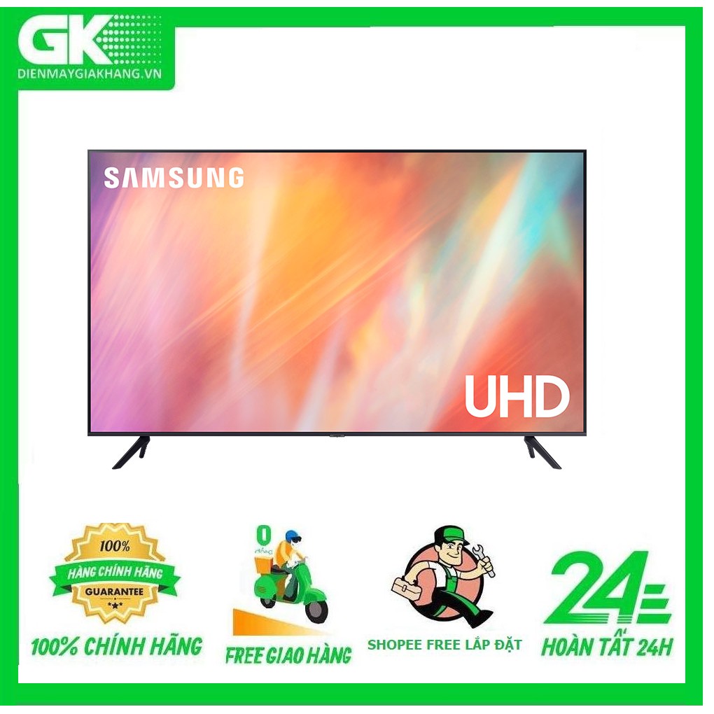 UA55AU7000- MIỄN PHÍ CÔNG LẮP ĐẶT-Smart Tivi Samsung 4K UHD 55 Inch UA55AU7000KXXV