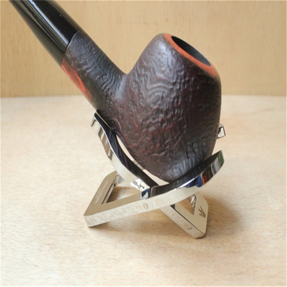 Steel Portable Foldable Cigar Tobacco Pipe Stand Holder