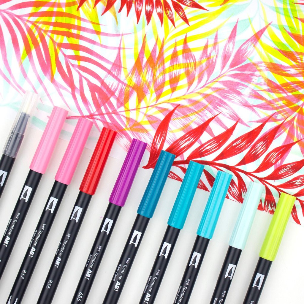 [DA ĐEN] Bút Tombow Dual Brush Pen Set Tropical 10