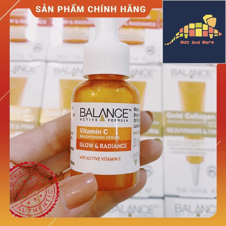 [ CHÍNH HÃNG ] COMBO cải thiện mụn cho làn da tươi sáng Serum Balance Niacinamide, Vitamin C và Hyaluronic 30mlx3