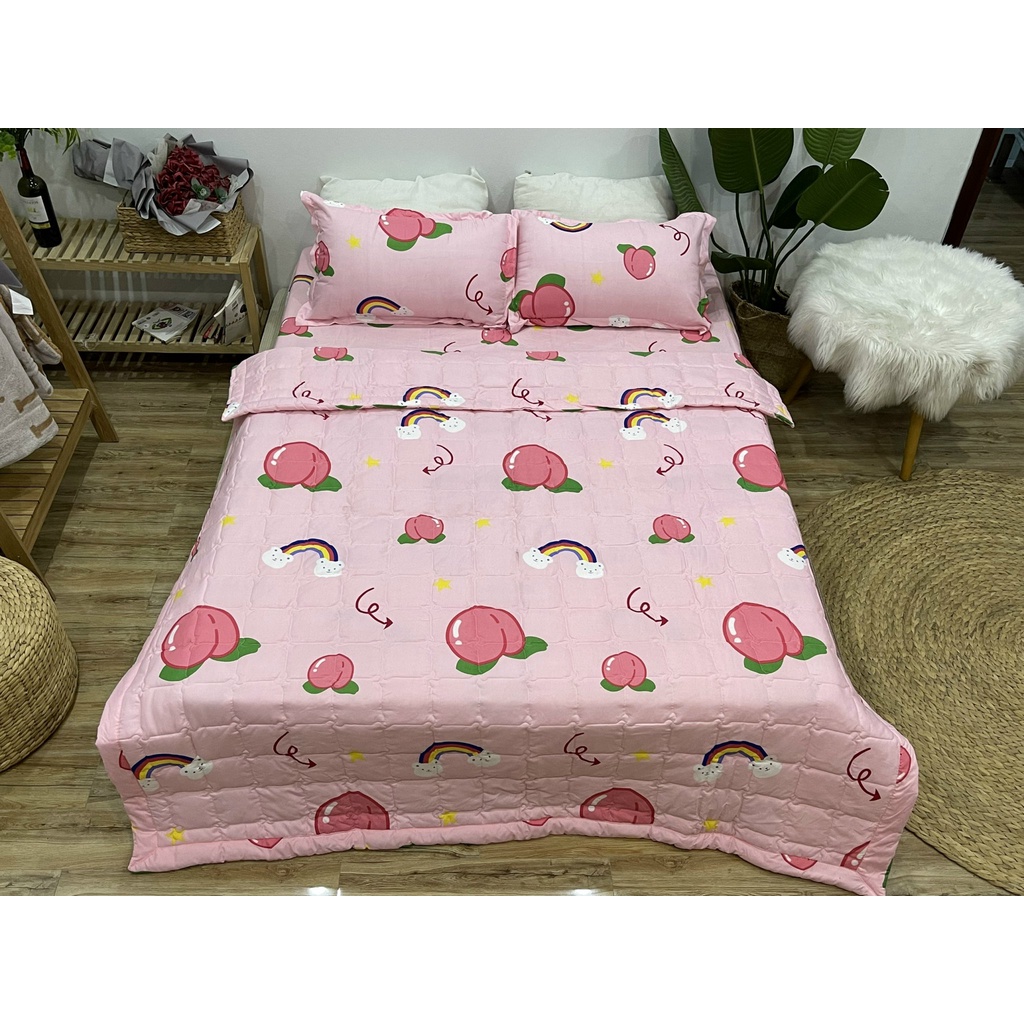Bộ ga,gối chăn hè trần bông Emmibedding Store