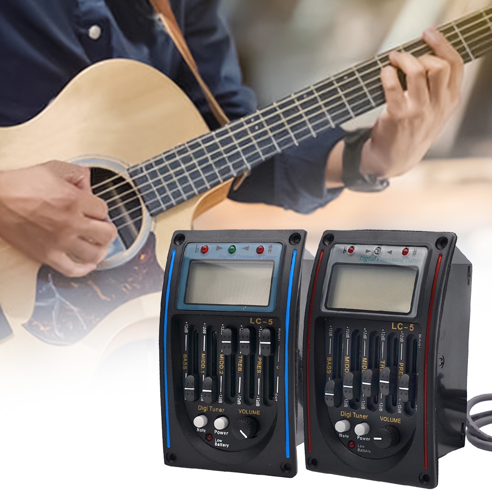 Bộ Cân Bằng EQ PU-LC-5 5 Band Chuyên Dụng Cho Đàn Guitar Acoustic