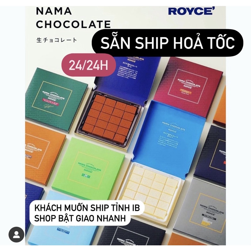 Socola Nama Chocolate Royce Nội Địa Nhật 20 viên Đủ Vị